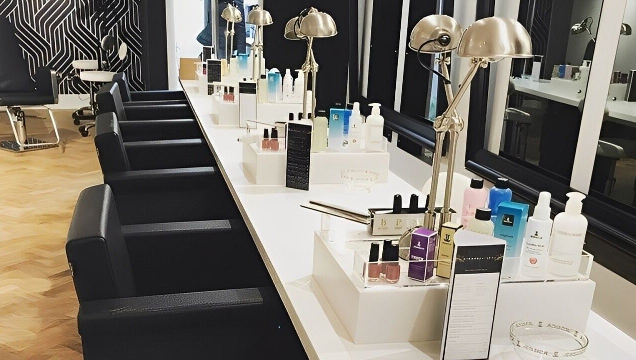 Modern beauty stations at Mirror Mirror Shrewsbury, with premium products in Shrewsbury, GB.