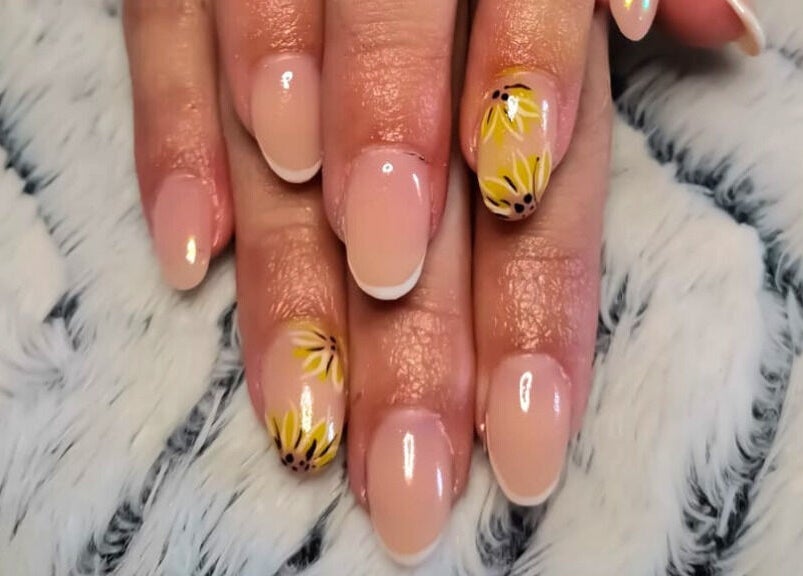 Elegant floral nail art at Nails And Beauty By Adel - Meyerton EXT 4, Meyerton, Gauteng, ZA.