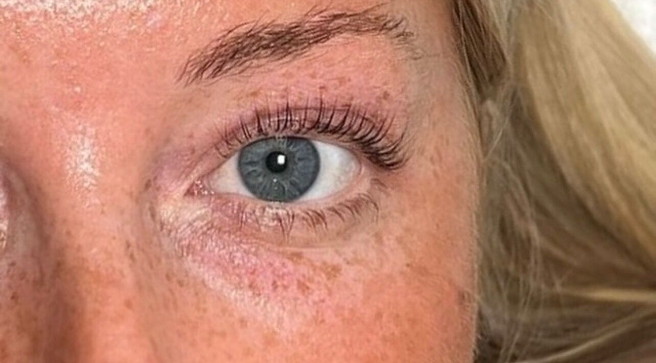 Close-up of enhanced eye showcasing RH Cosmetics beauty service in Leeds, England, GB.