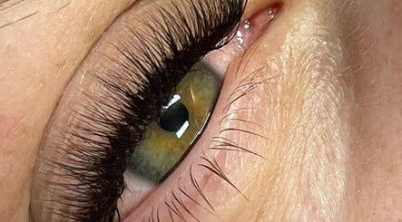 Close-up of an eye with lush lashes, showcasing eyelash extensions at JB Beauty, Cork, County Cork, IE.