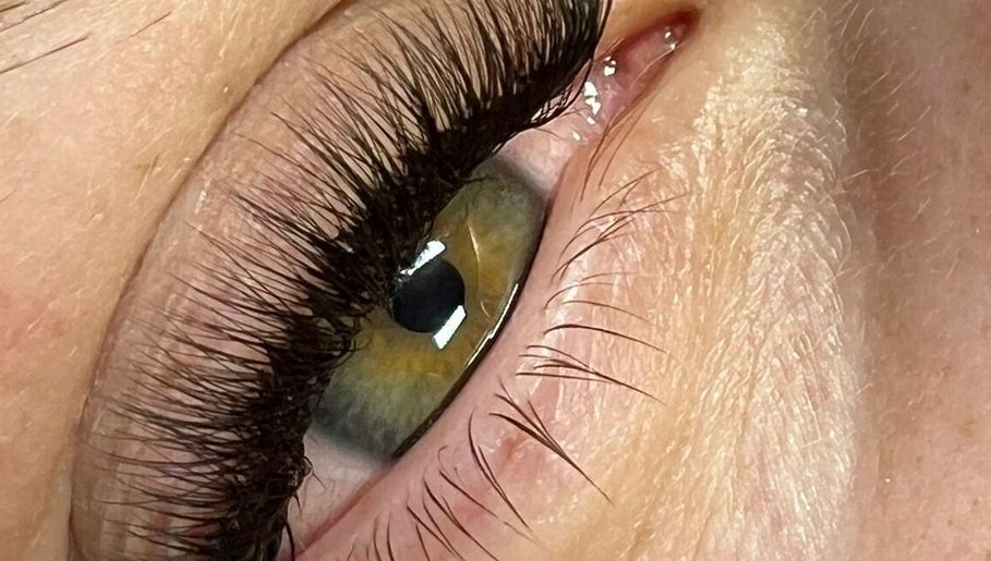 Close-up of eyelash extensions at JB Beauty, Cork, County Cork, IE showcasing detailed artistry.