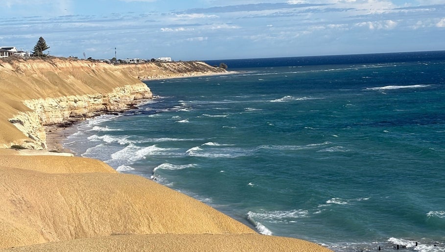 Breathtaking coastal view near The Skin Conservatory Aldinga Beach, South Australia, AU.