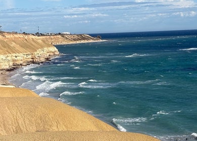 Breathtaking coastal view near The Skin Conservatory Aldinga Beach, South Australia, AU.
