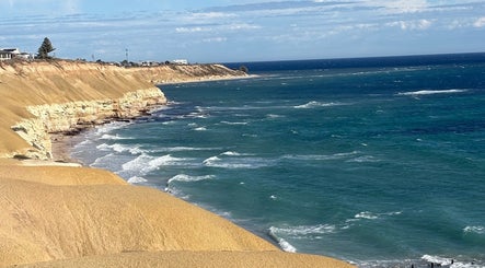 Breathtaking coastal view near The Skin Conservatory Aldinga Beach, South Australia, AU.