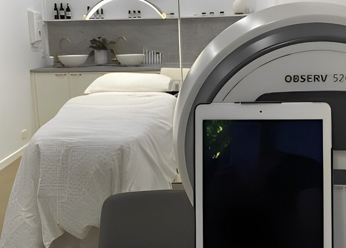 Relaxing treatment room at The Skin Conservatory - Mildura South, Victoria, AU with modern equipment.