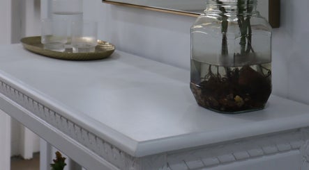 Chic decor at The Skin Conservatory - mildura, Mildura south, Victoria, AU with glass and botanical accents.