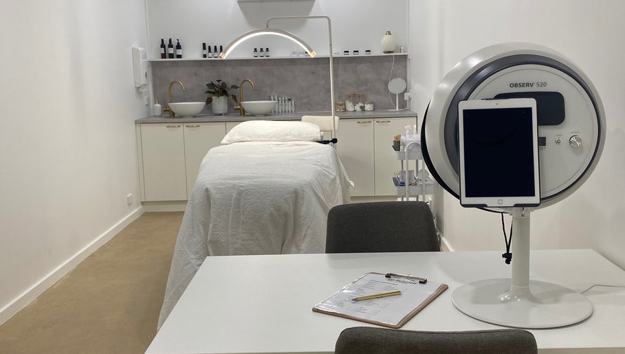 A serene treatment room at The Skin Conservatory - Aldinga Beach, South Australia, AU, offering calming services.