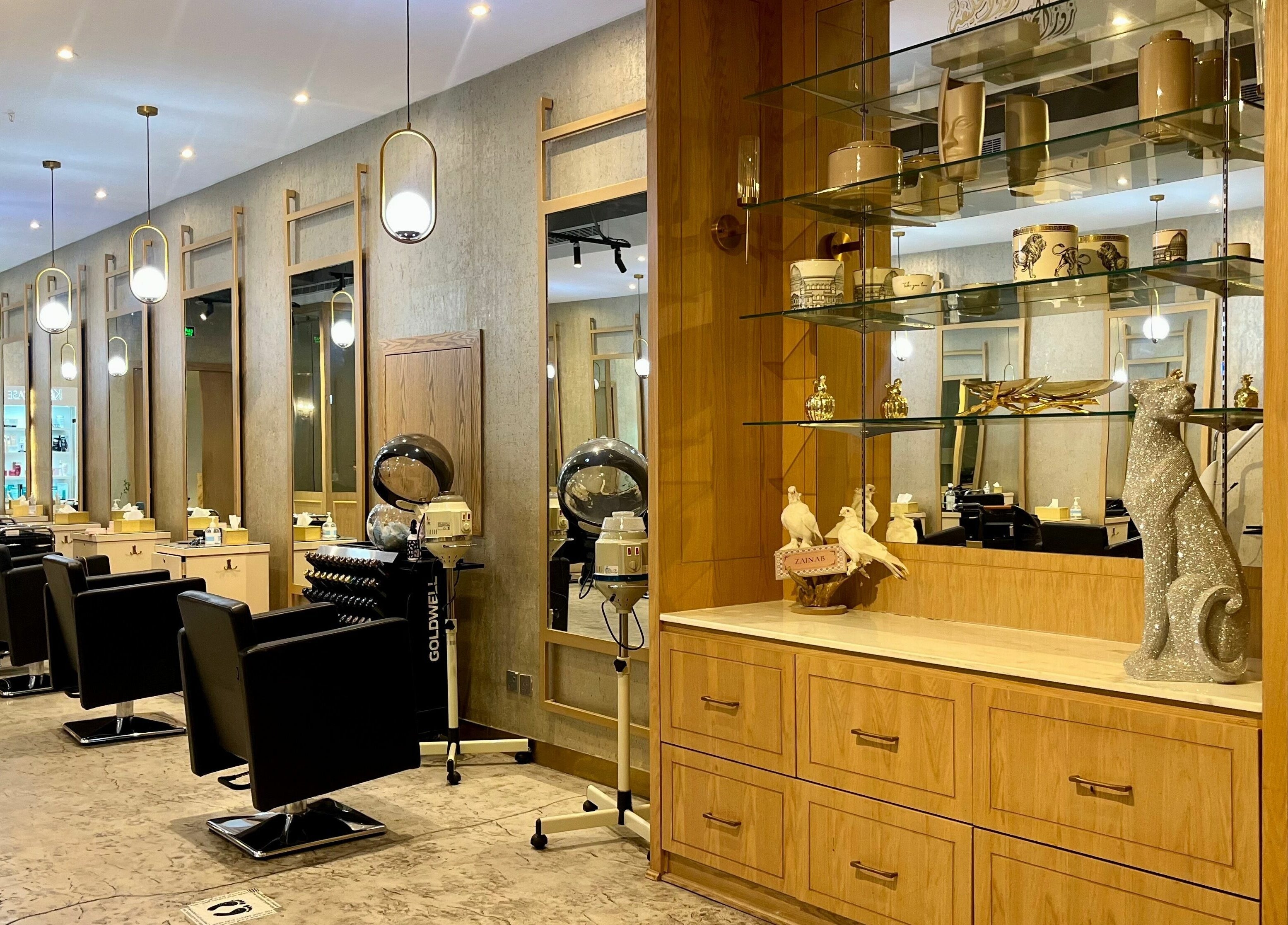 Zoz Lashes - Riyadh features elegant salon chairs and decor in Riyadh, Riyadh Province, SA.