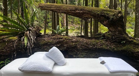 The Sanctuary, Kingscliff offers serene forest massage table setting in Kingscliff, New South Wales, AU.