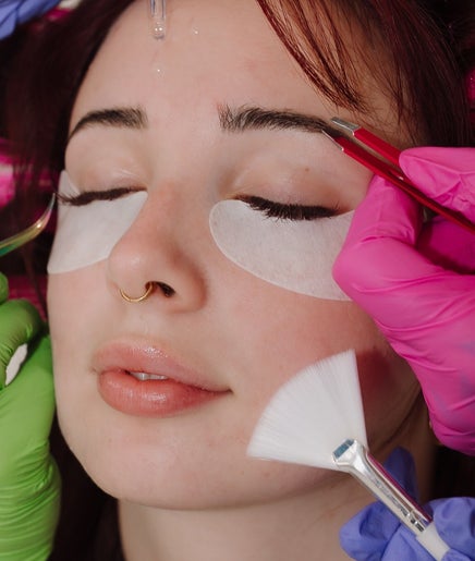 Luxurious eye treatment at Bold Beauty Esthetics in Oklahoma City, Oklahoma, US, showcasing precision care.