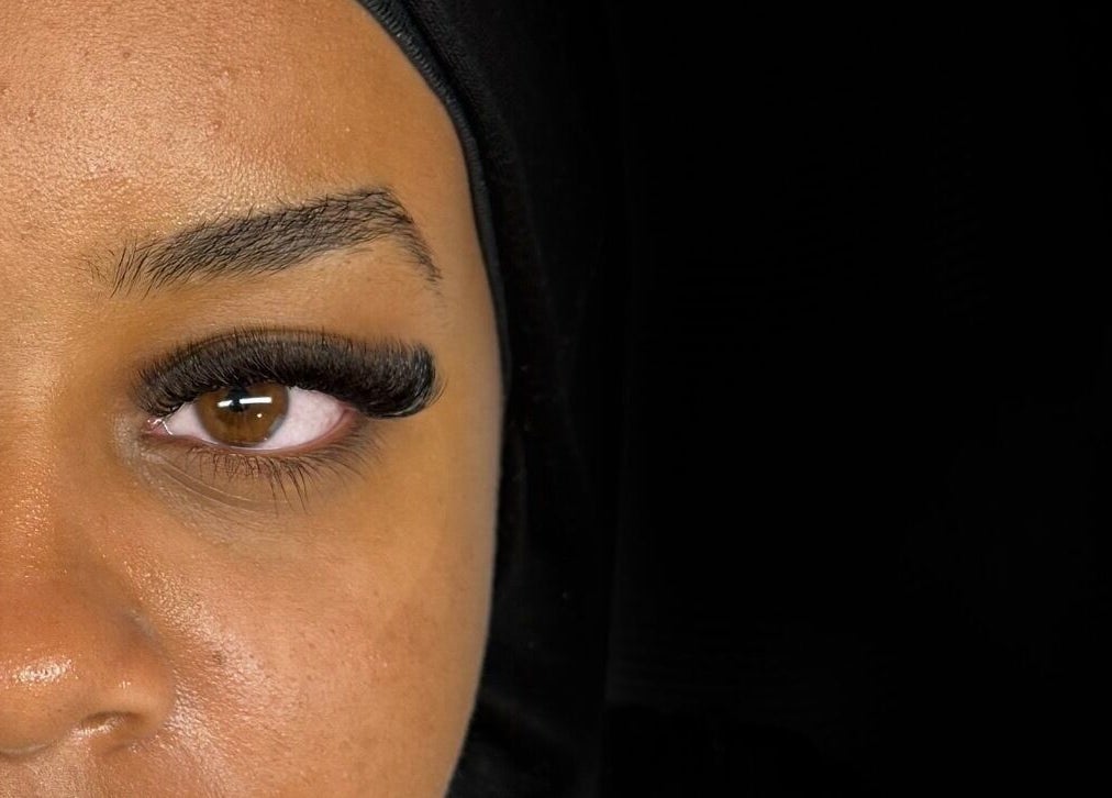 Close-up of elegant eyelashes at Beauty Arcade, West Leederville, Western Australia, AU.