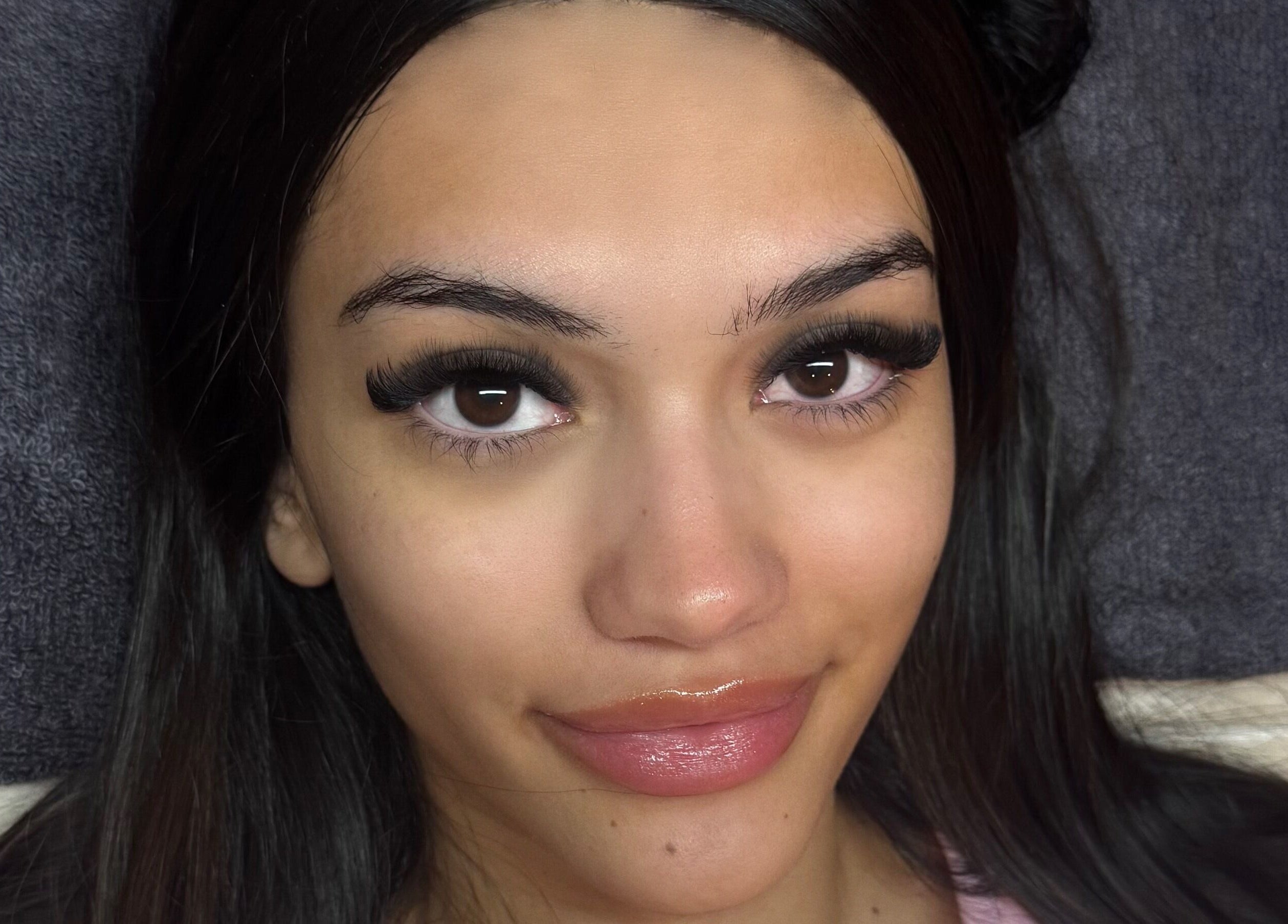 Close-up of eyelash extension at Beauty Arcade, West Leederville, Western Australia, AU.