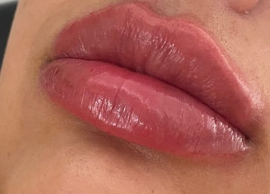 Glossy lips showcased at You Glow Girl Aesthetics and Beauty Maidstone Kent, Maidstone, England, GB.