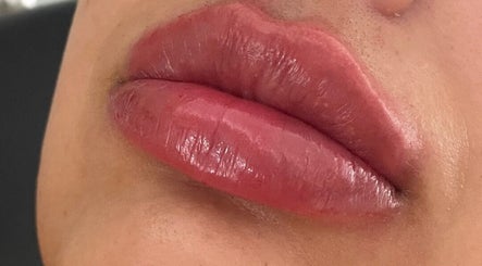 Glossy lips showcased at You Glow Girl Aesthetics and Beauty Maidstone Kent, Maidstone, England, GB.