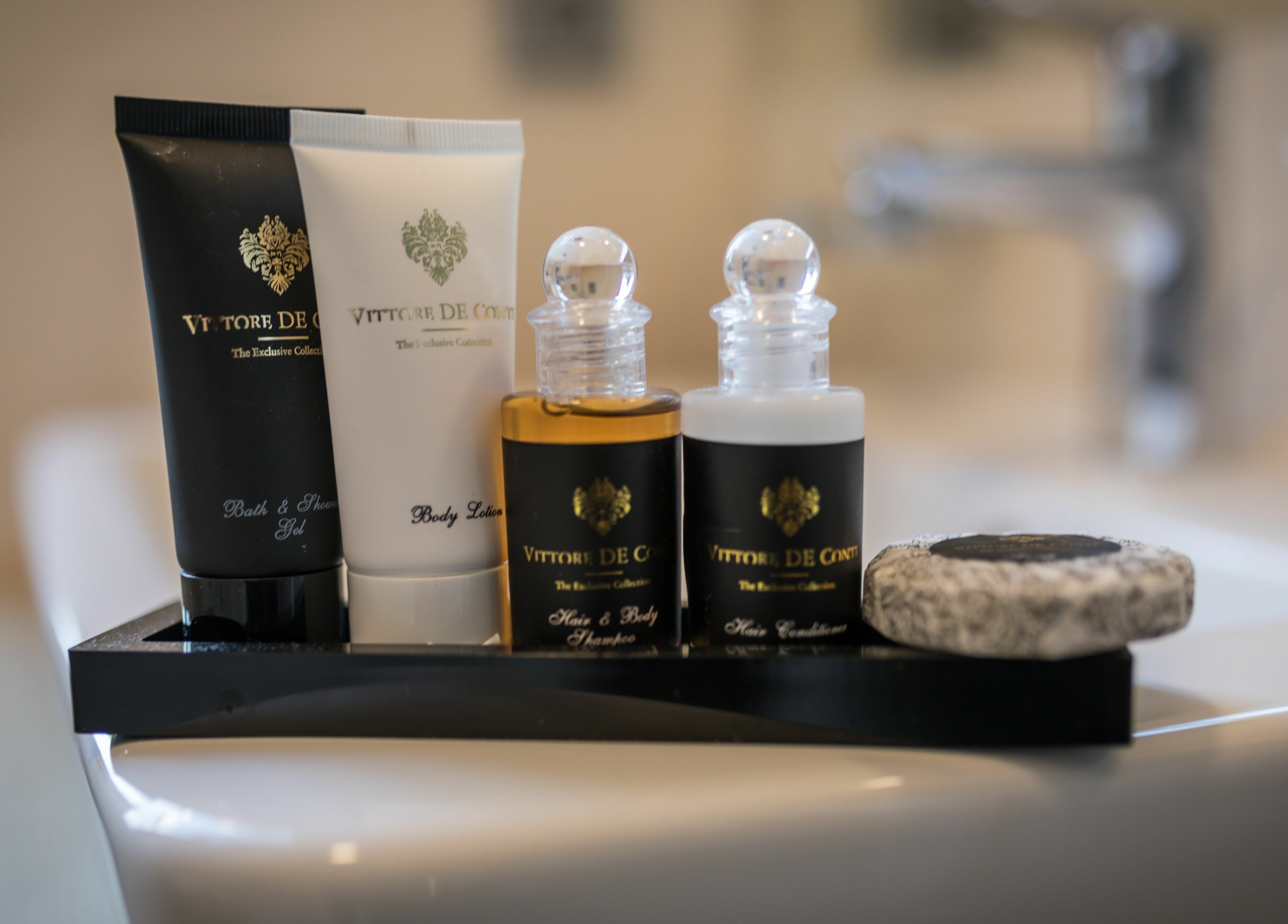 Luxusní toaletní potřeby v Wellness and Spa Hotel Villa Regenhart, Jeseník, Olomoucký kraj, CZ.