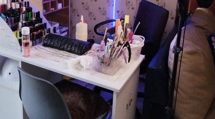 Elegant nail station setup at TheTouch by leoRock in Johannesburg, Gauteng, ZA with tools and polishes.