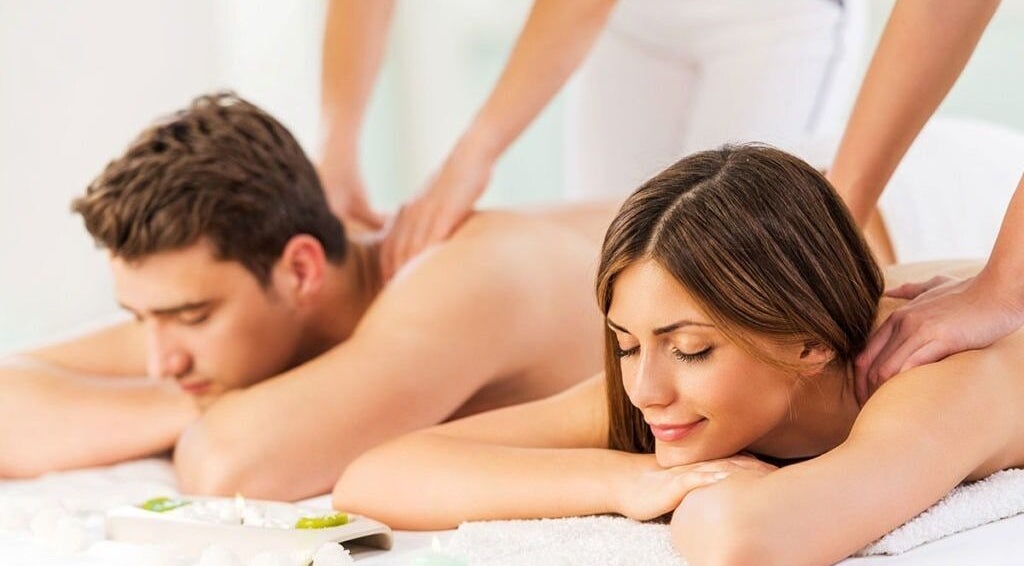 Couple enjoying massage at Prada Massage Spa, Washington, District Of Columbia, US.