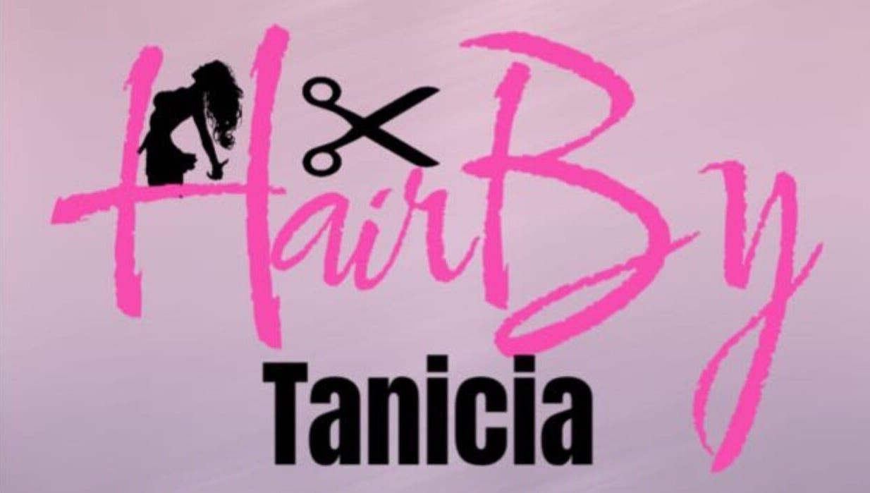 TD Hairstudio logo blending pink and black tones, Cape Town, Western Cape, ZA.