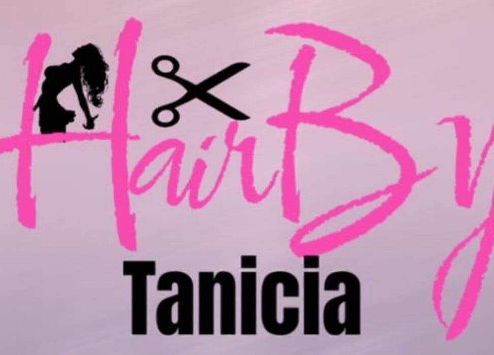 TD Hairstudio logo blending pink and black tones, Cape Town, Western Cape, ZA.