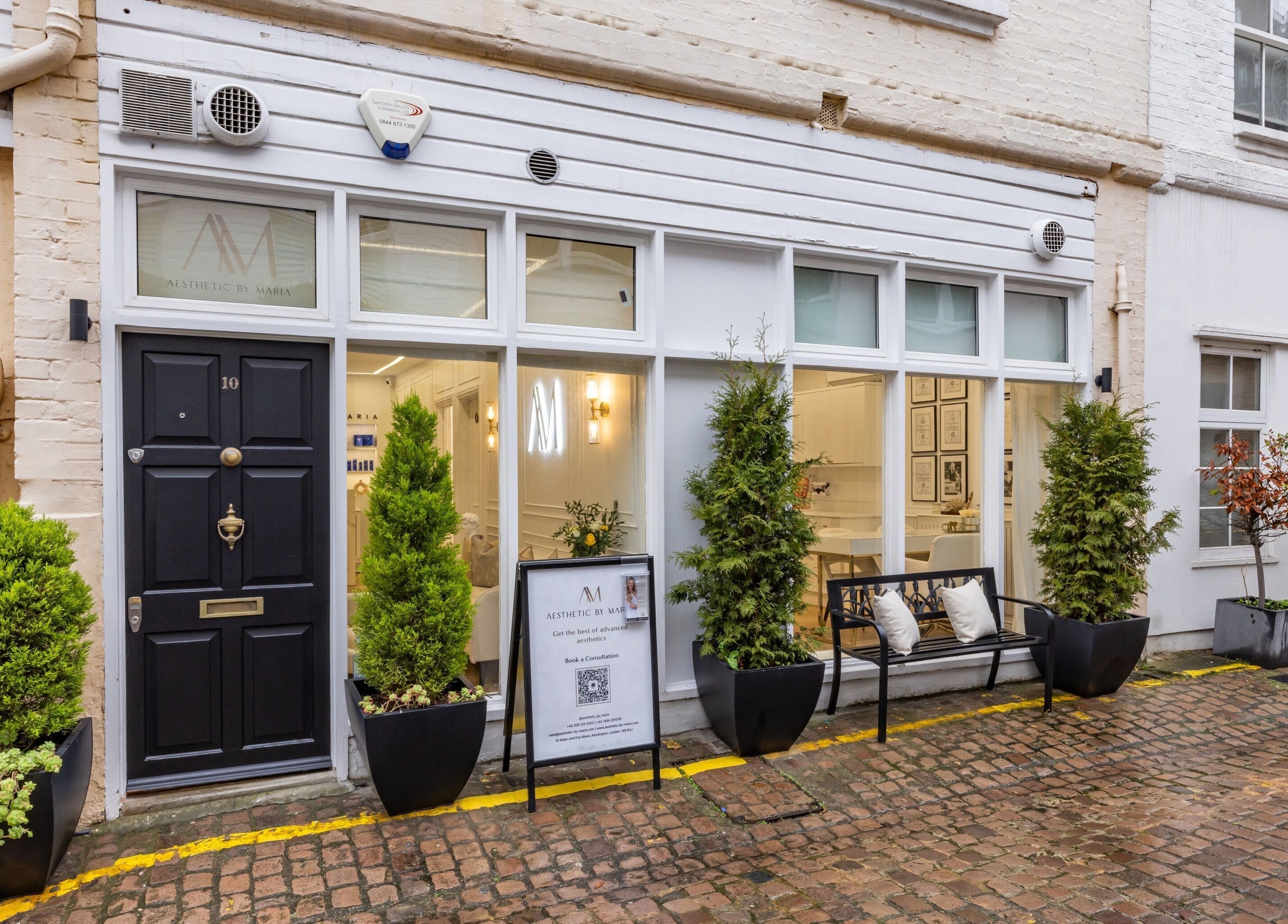 Front view of Aesthetic by Maria in London, England, GB with elegant decor and welcoming entrance.