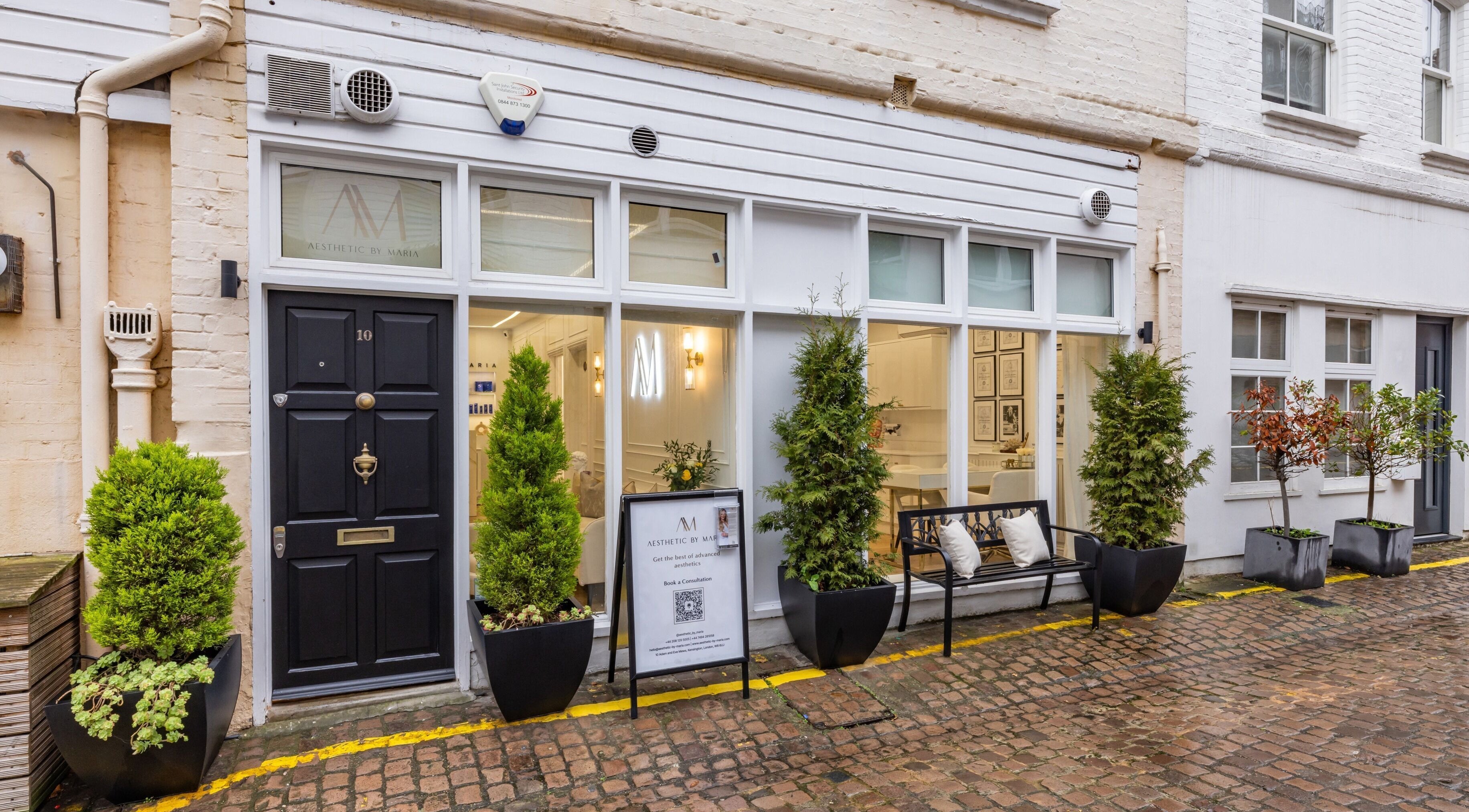 Front view of Aesthetic by Maria in London, England, GB with elegant decor and welcoming entrance.