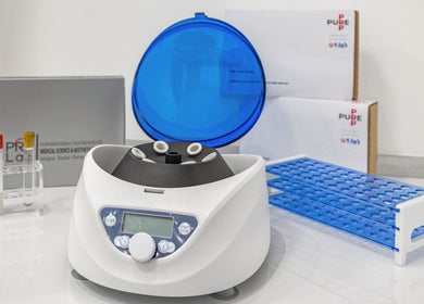 Advanced lab equipment at Crystal Medica, London, England, GB for wellness treatments.