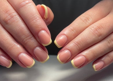 Elegant French manicure at Nails By Jade, Worthing, England, GB showcasing perfect nail care.