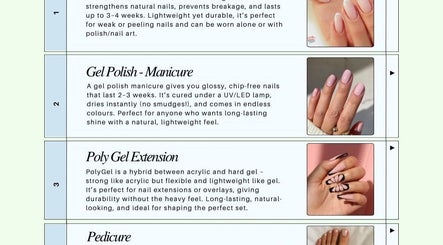 Stay Classy By Helen's nail services menu in Sydney, New South Wales, AU, showcasing gel polish and extensions options.