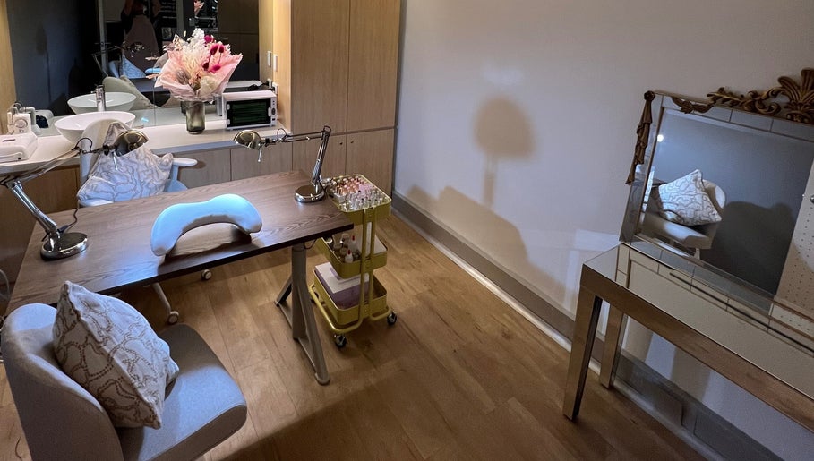 Elegant nail care station at Stay Classy By Helen, Sydney, New South Wales, AU, featuring a chic and modern setup.