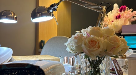 Beautiful roses at Stay Classy By Helen in Sydney, New South Wales, AU enhance the serene workspace ambiance.
