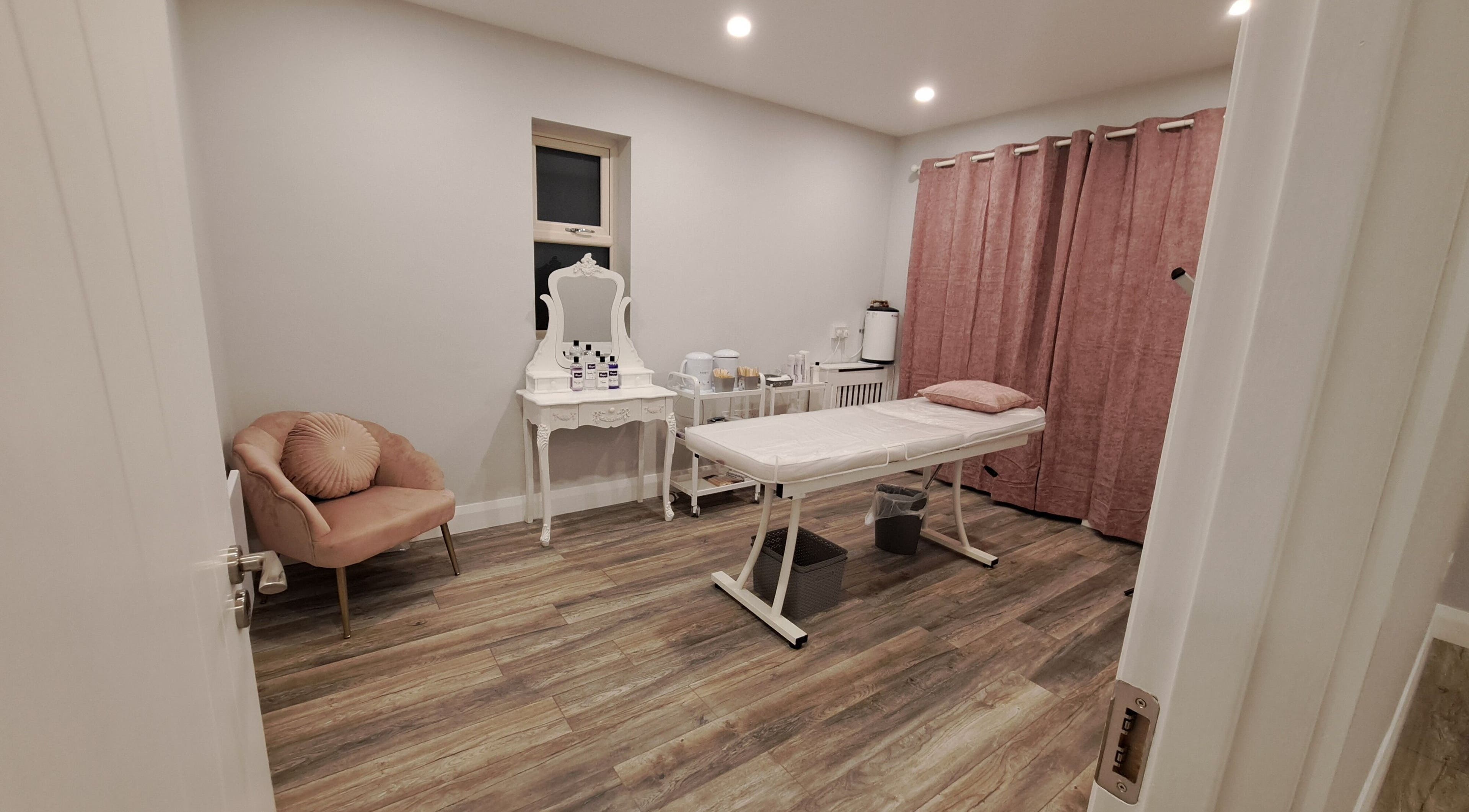 Peaceful treatment room at Kateys Health & Beauty Clinic, Turlough rd, CASTLEBAR in Castlebar, County Mayo, IE.
