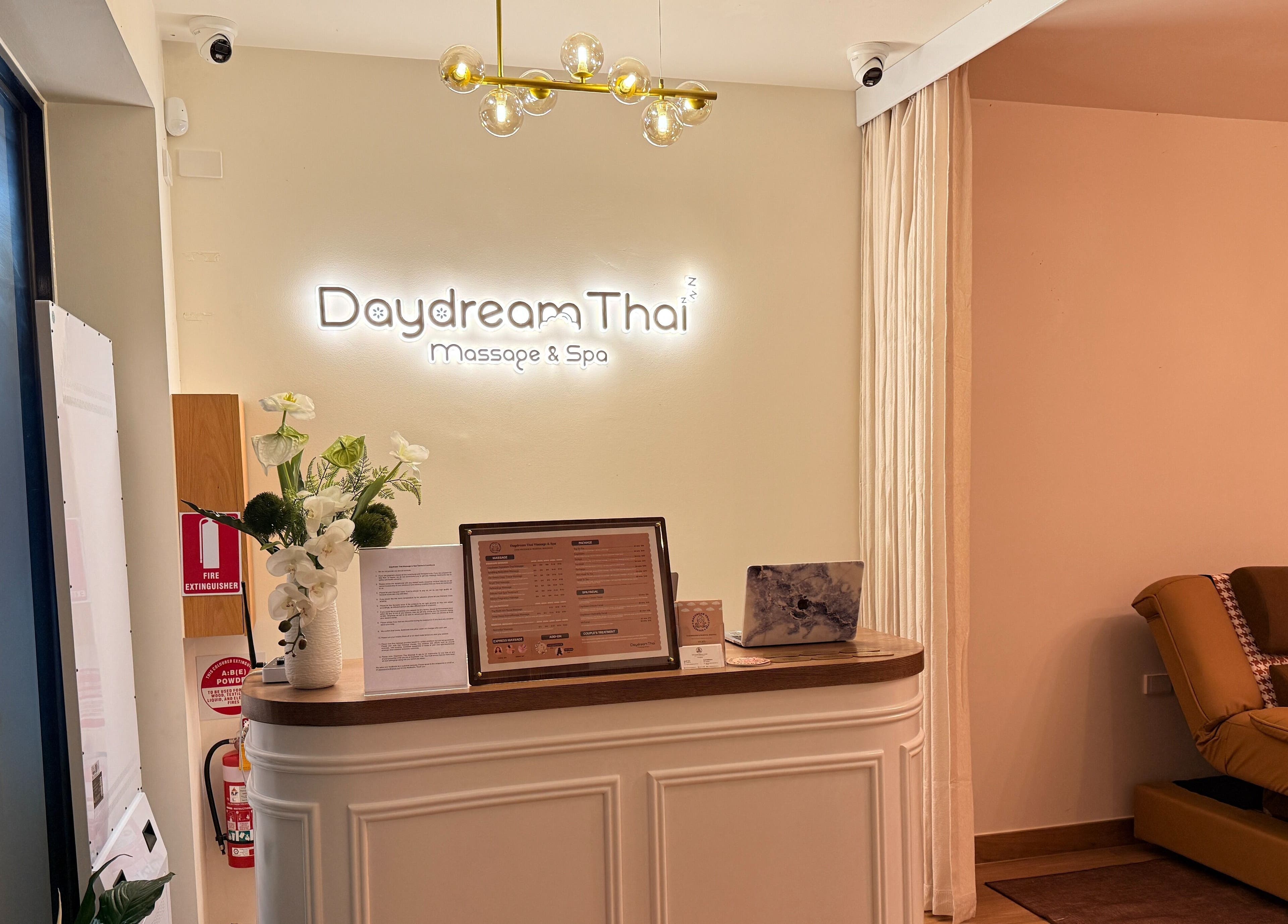 Reception area at Daydream Thai Massage & Spa South Melbourne, welcoming with elegance in Melbourne, Victoria, AU.