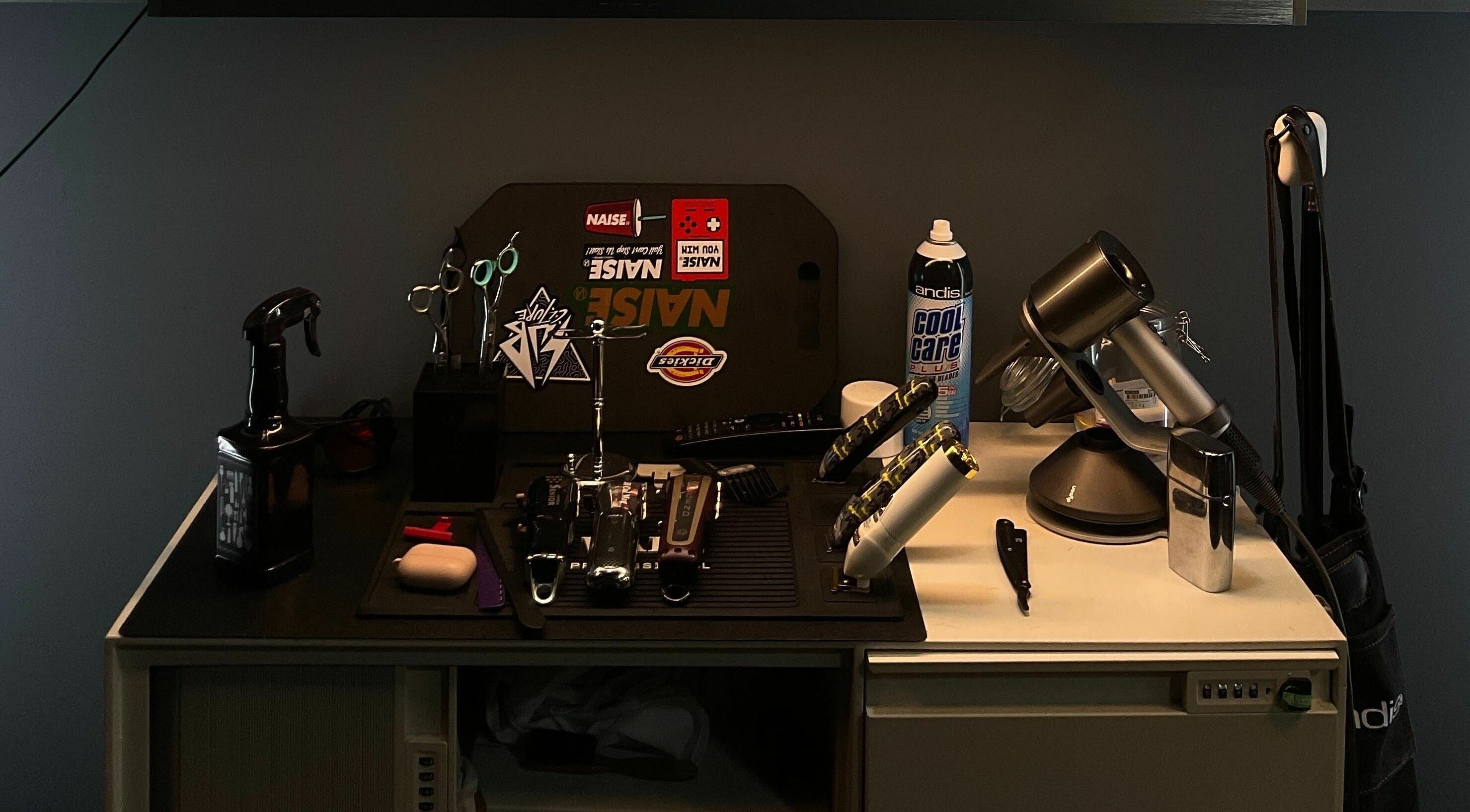 Modern barber tools at The Podium Salon & Barber .Co -Haji Lane- in Singapore, Singapore, SG.