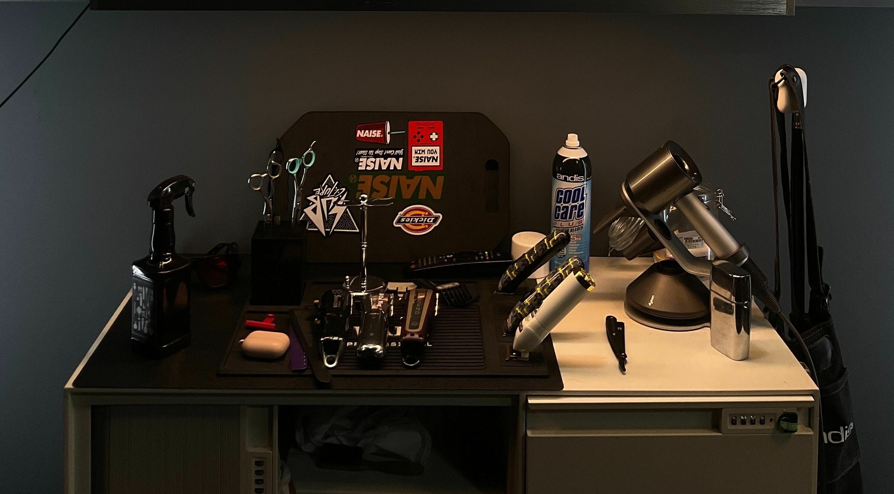 Modern barber tools at The Podium Salon & Barber .Co -Haji Lane- in Singapore, Singapore, SG.