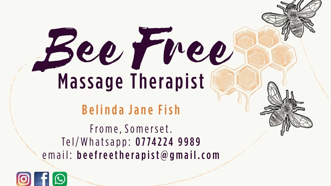 Bee Free Massage Therapist Uk River Walk Frome Fresha 
