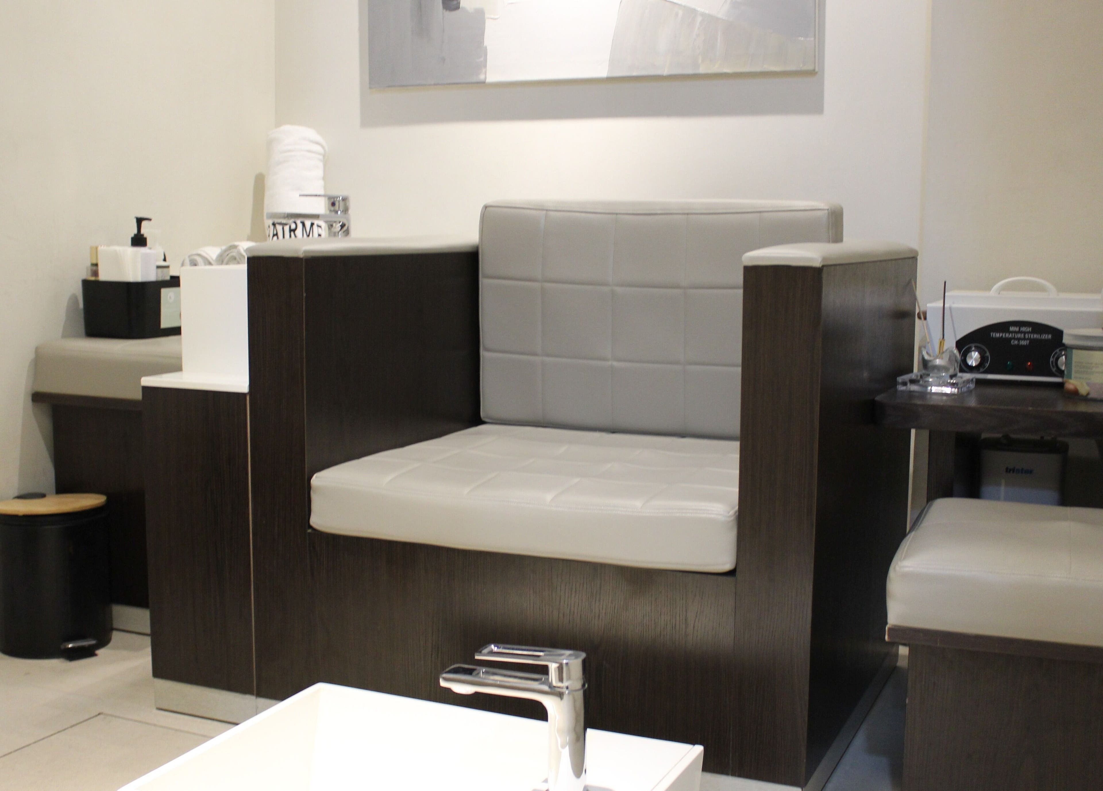 Relaxing spa chair setup at Hairmess, a beauty and wellness venue in Dubai, Dubai, AE.