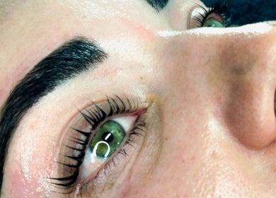 Detailed view of expertly manicured lashes at Emma's Express Beauty Studio, Cape Town, Western Cape, ZA.