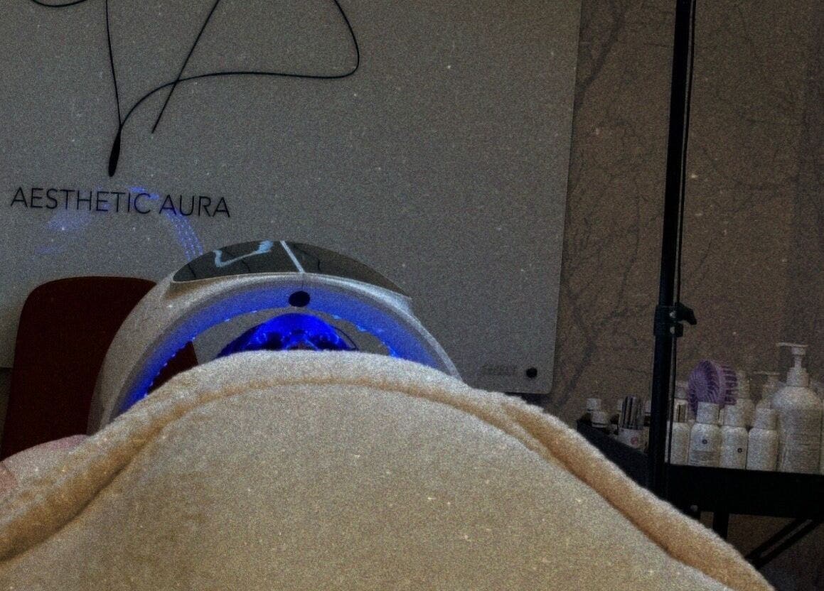 Relaxing spa treatment at Aesthetic Aura, Randburg, Gauteng, ZA, showcasing advanced skincare equipment.