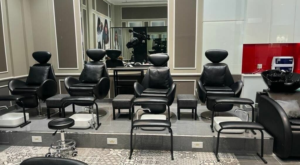 Luxurious salon chairs at Lushways Salon - Barsha, Dubai, Dubai, AE, offering premium beauty services.