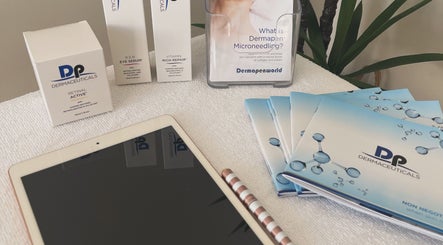 Product display at Skin & Brow Collective, Peregian Springs, Queensland, AU, featuring Dermaceuticals.