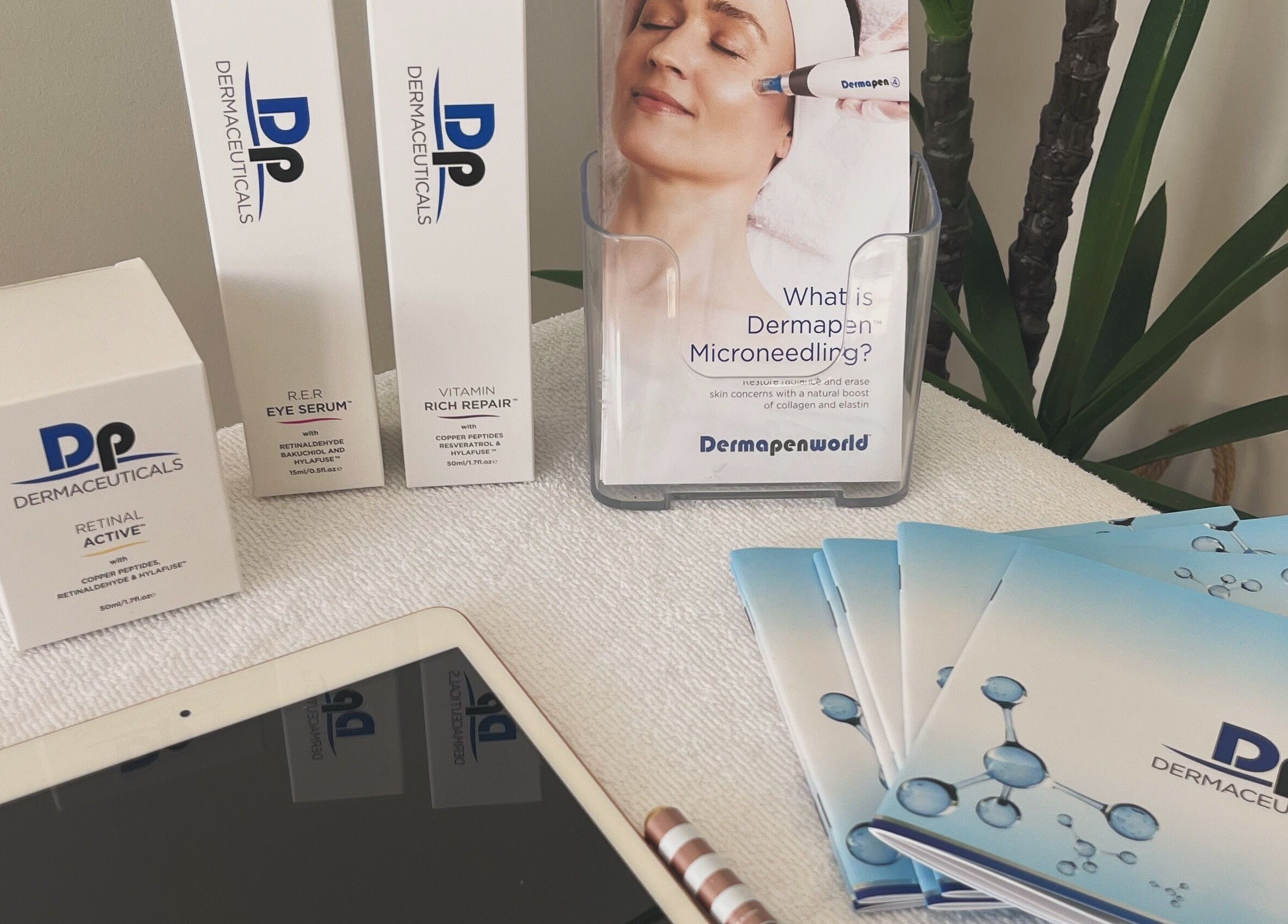 Dermapen microneedling products at Skin & Brow Collective, Peregian Springs, Queensland, AU.