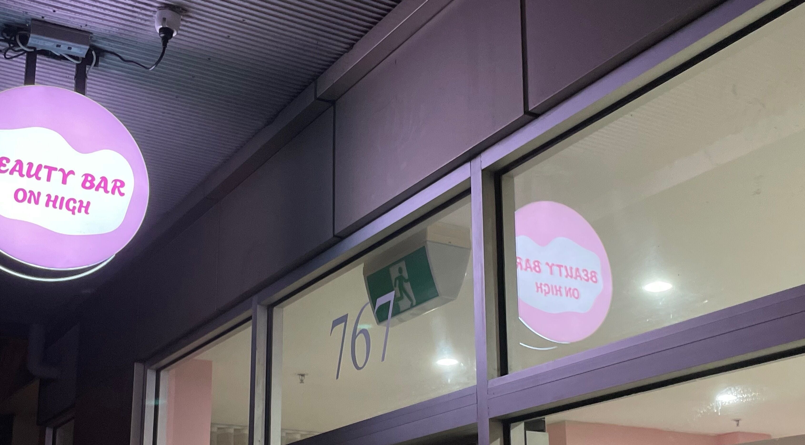 Gelled by NR's vibrant exterior at 767 Beauty Bar on High, Melbourne, Victoria, AU.