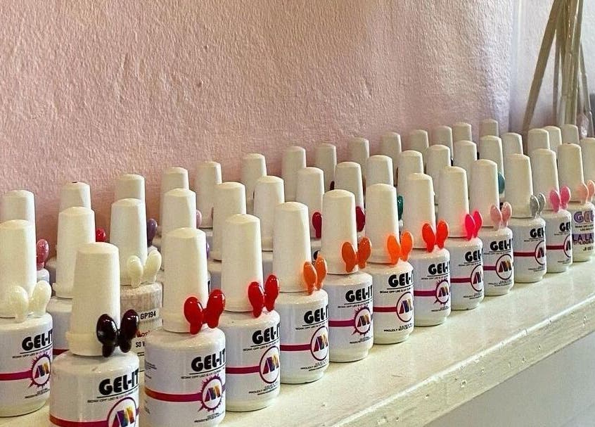 Vibrant nail polish display at NovaBelle Beauty in Cape Town, Western Cape, ZA. Perfect choice for every nail art lover.