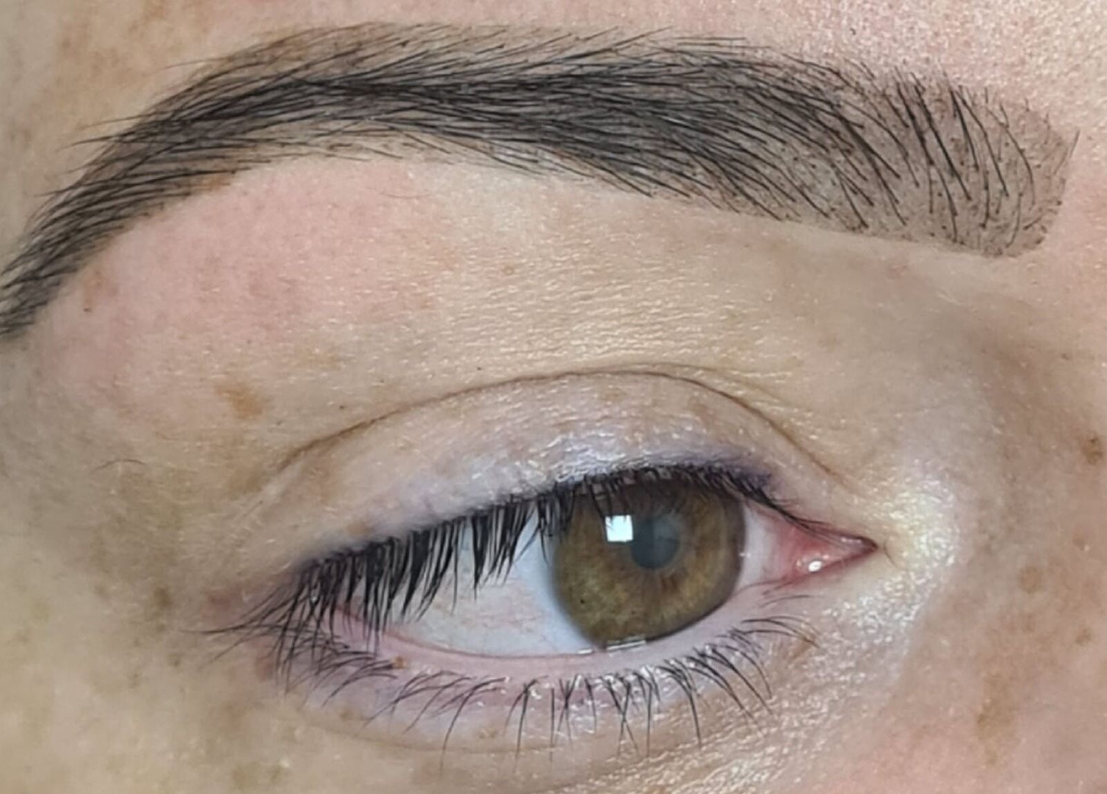 Close-up of perfectly shaped eyebrow at Salon 15 Beauty Rooms, Dublin, County Dublin, IE.
