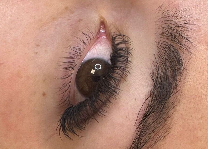 Close-up of expertly applied lashes at Salon 15 Beauty Rooms, Dublin, County Dublin, IE.