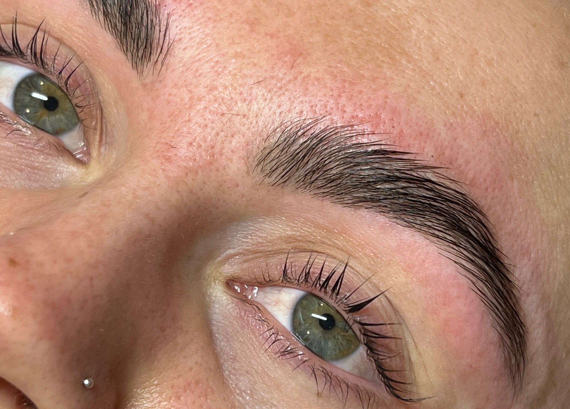 Perfectly groomed eyebrows at The Paint Bar, Brighton And Hove, England, GB.