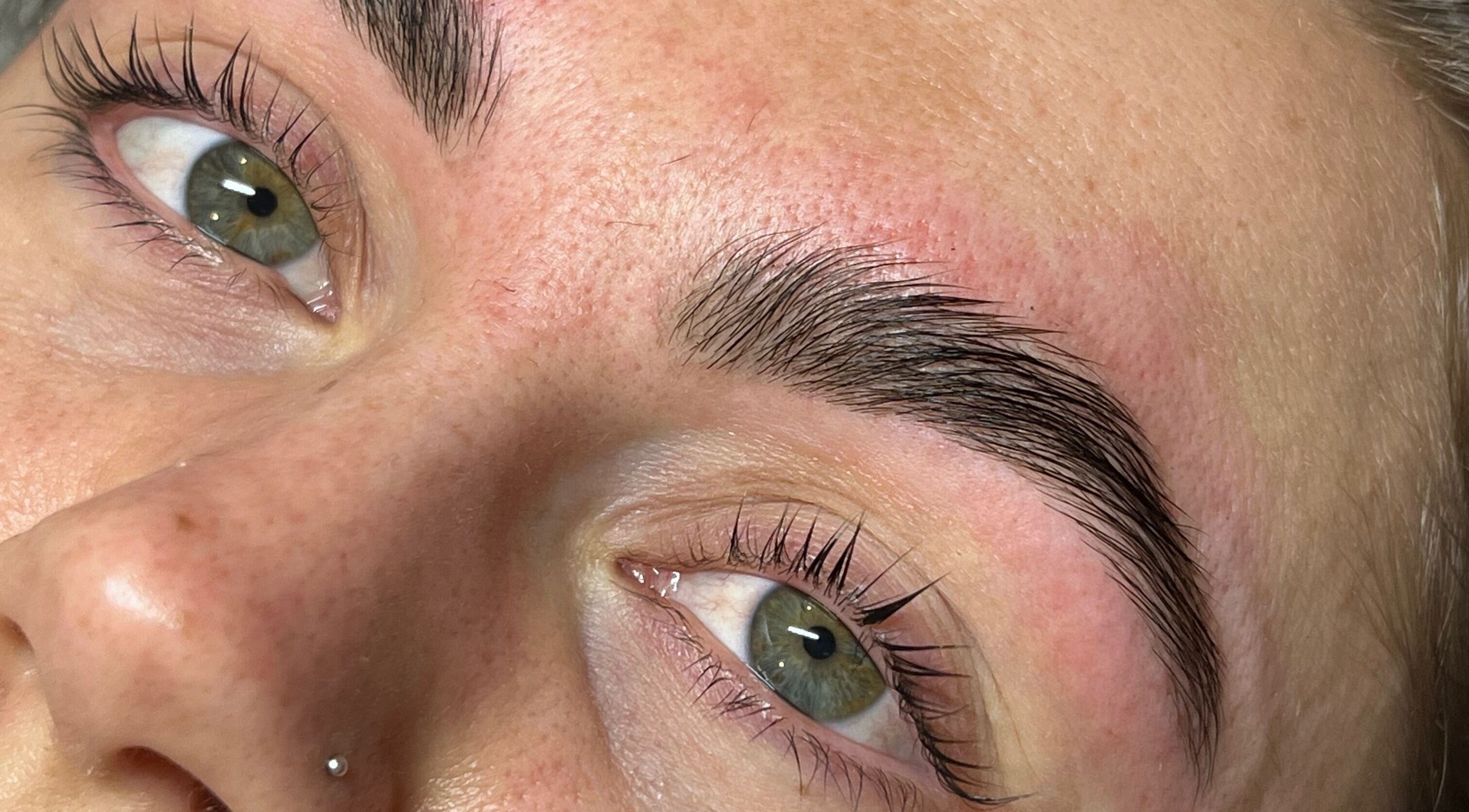 Perfectly groomed eyebrows at The Paint Bar, Brighton And Hove, England, GB.