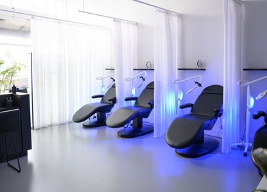 Modern treatment room at The Whitening Co - Whangarei, Whangārei, Northland, NZ featuring sleek dental chairs.