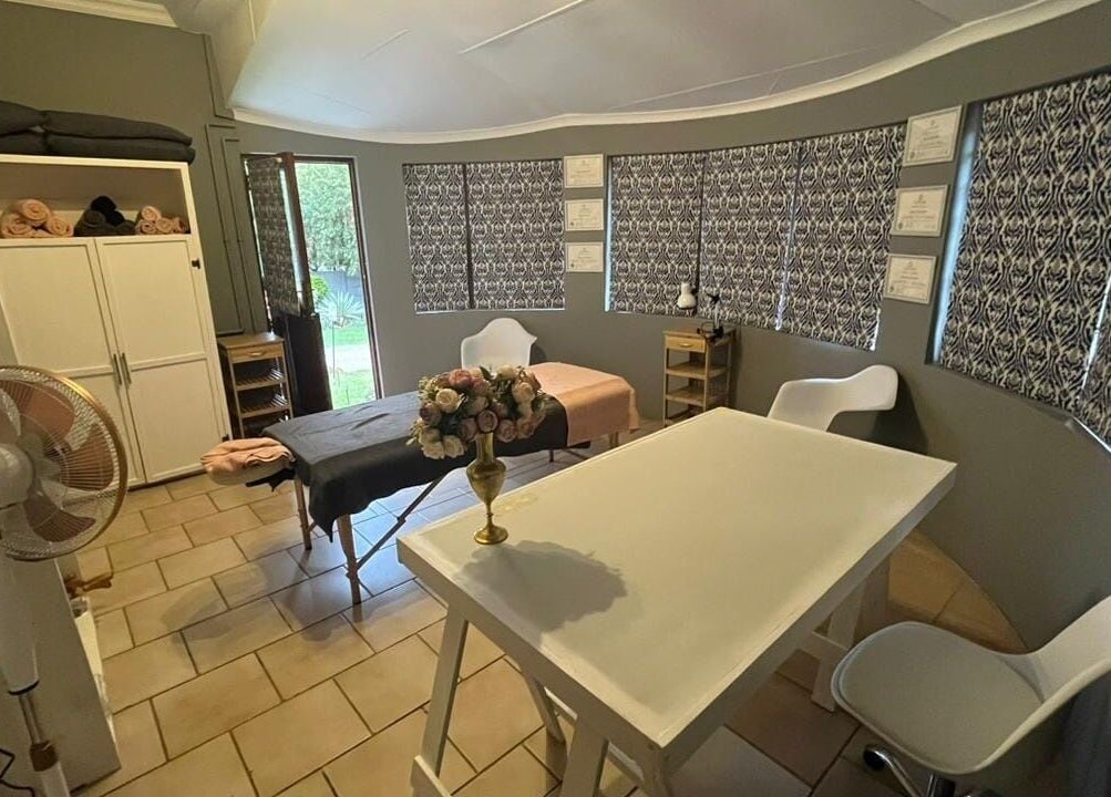 Relaxing massage room at Massage Specialist - House of Muscle Therapy, Modimolle, Limpopo, ZA.
