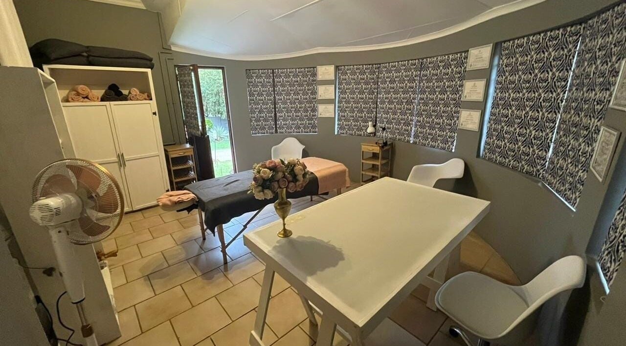 Relaxing massage room at Massage Specialist - House of Muscle Therapy, Modimolle, Limpopo, ZA.